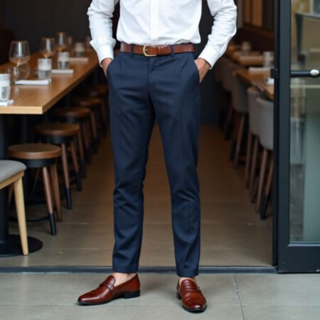 Navy Cotton Chino
