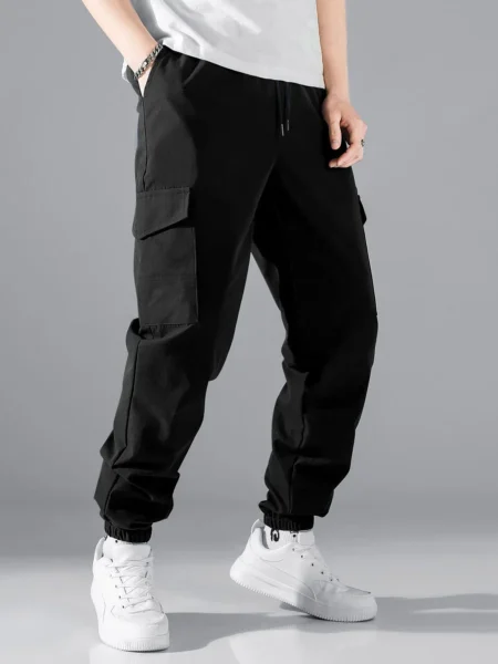 Black Cargo Trouser