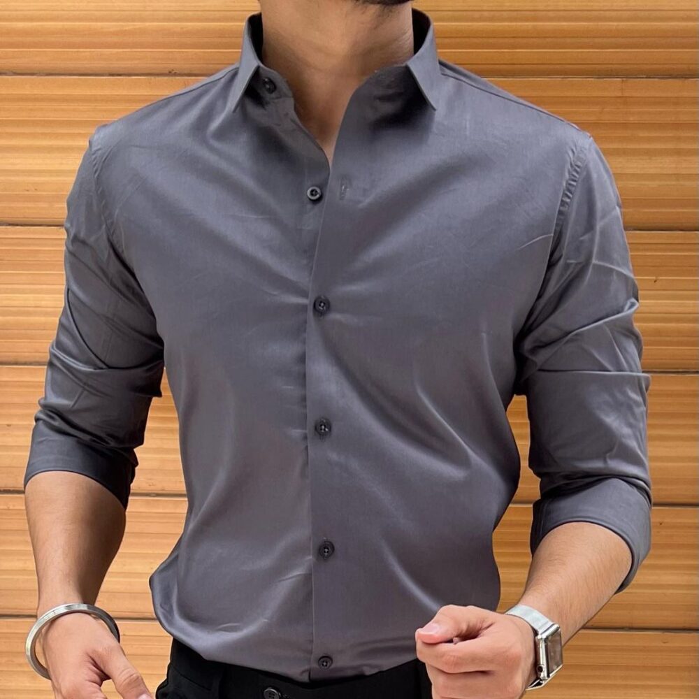 Dark Gray Dress Shirt