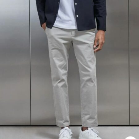 Light Gray Cotton Chino